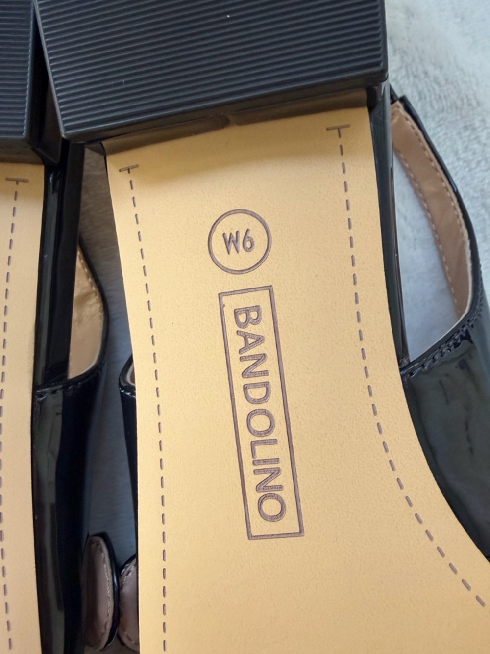 NEW Bandolino Aubriana Very Dark Navy Slingback Mary Jane Flats Point Toe Size 9 - Picture 13 of 15